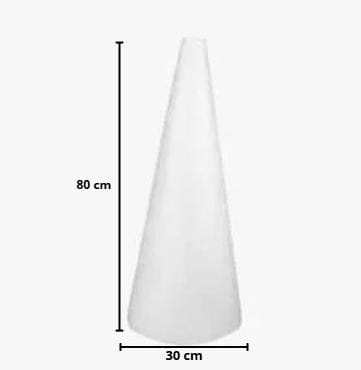 CONE ISOPOR 80CM X 30CM 
